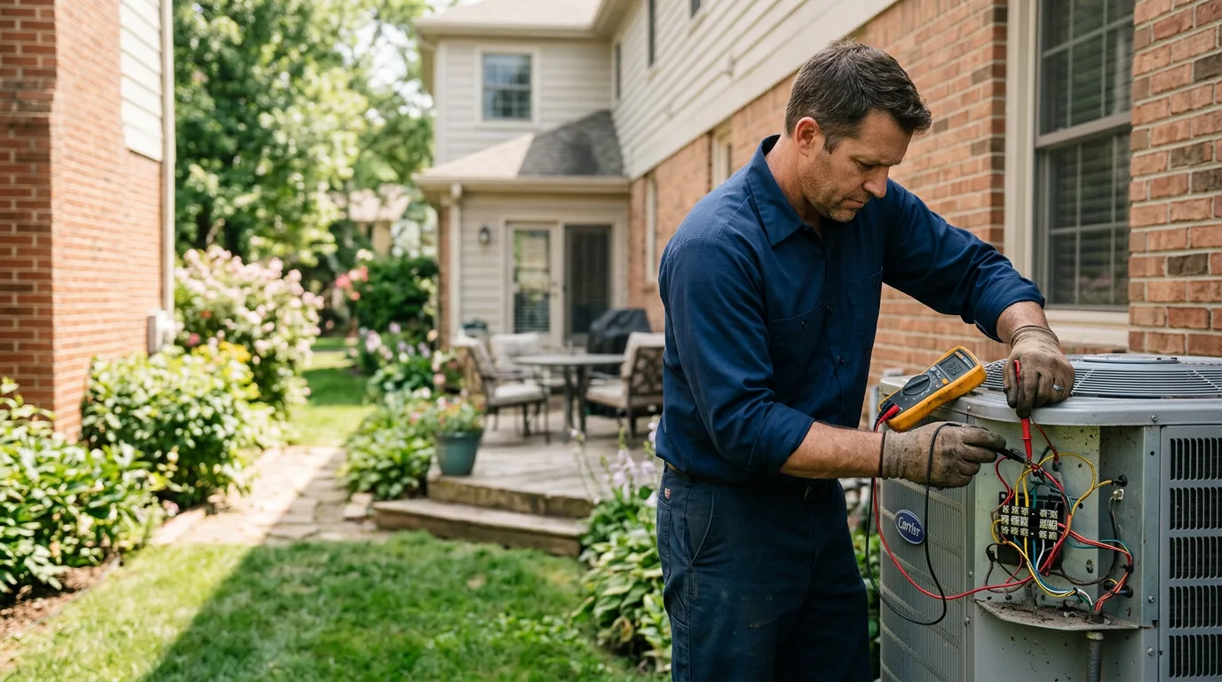 HVAC technician working near Rensselaer, NY